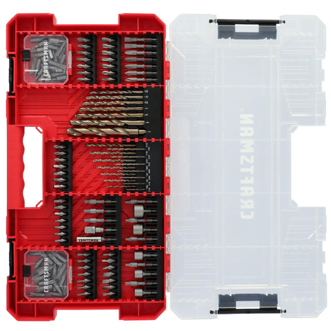 Craftsman CNC-machined bit tips provide precise fits to reduce cam-out.