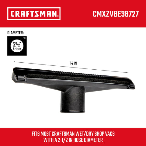 Craftsman insert removed shows direct debris pickup capability.