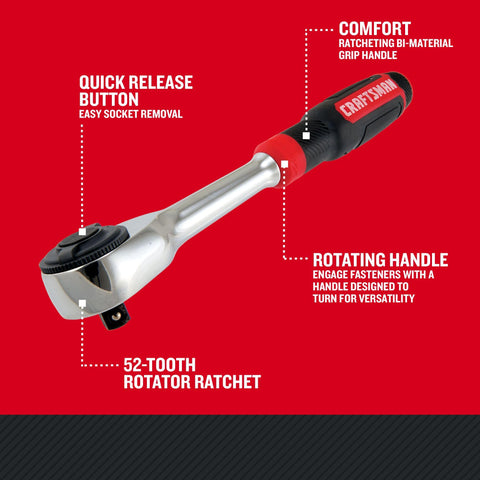 CRAFTSMAN easy-grip-design supports steady control in tight areas.