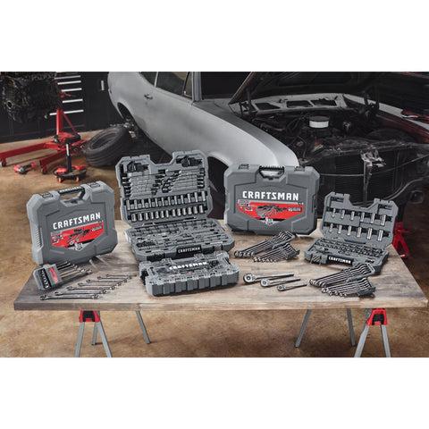 CRAFTSMAN gun-metal chrome finish offers rust resistance for durable daily use.