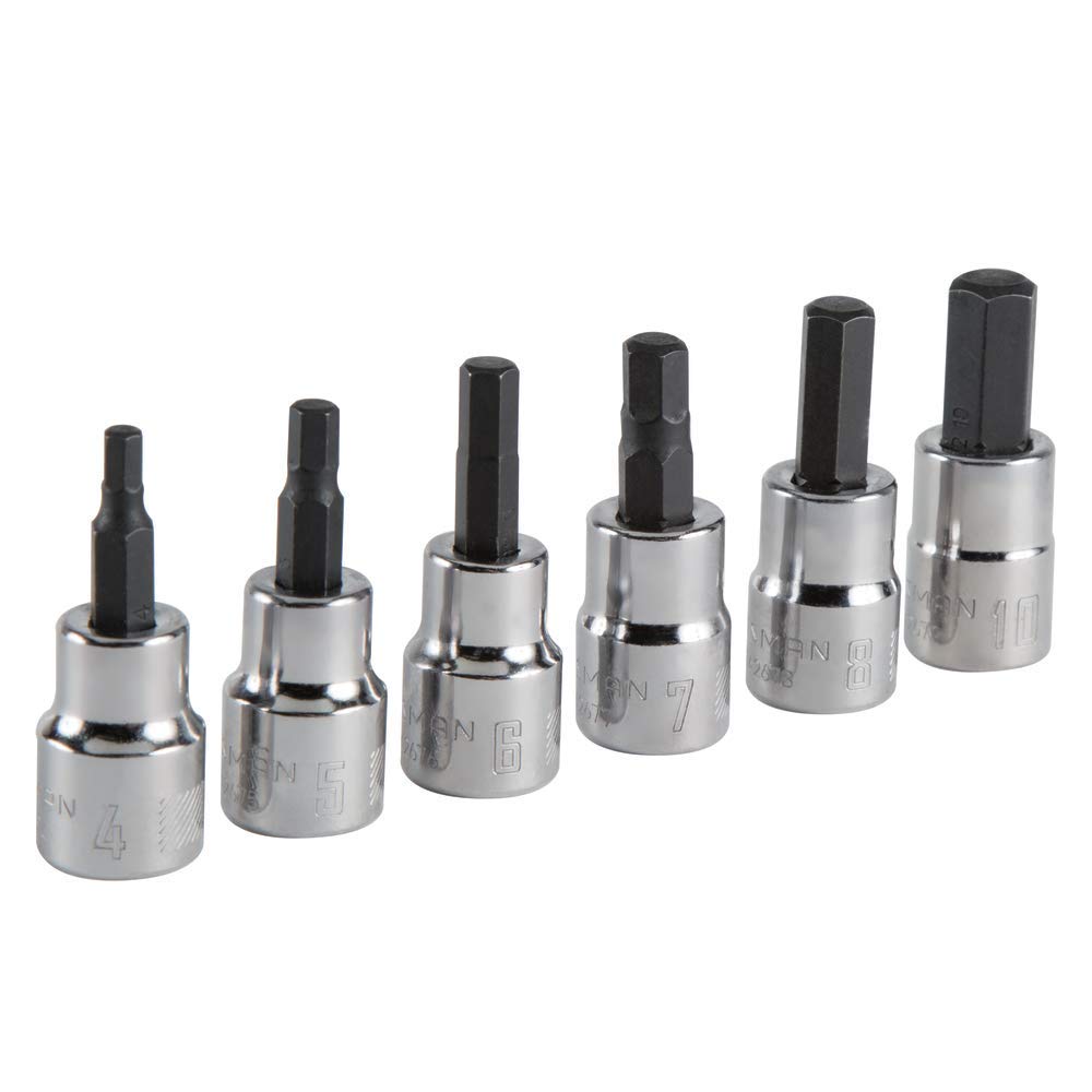 Craftsman hex-bit socket set with 3/8-inch drive enables fast metric fastener work