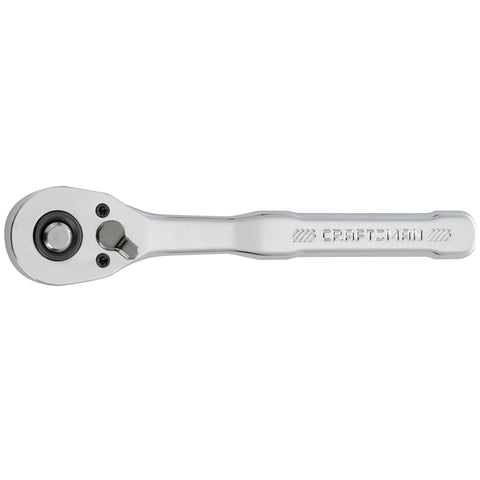 CRAFTSMAN low-profile ratchet shown with compact head for tight-space access