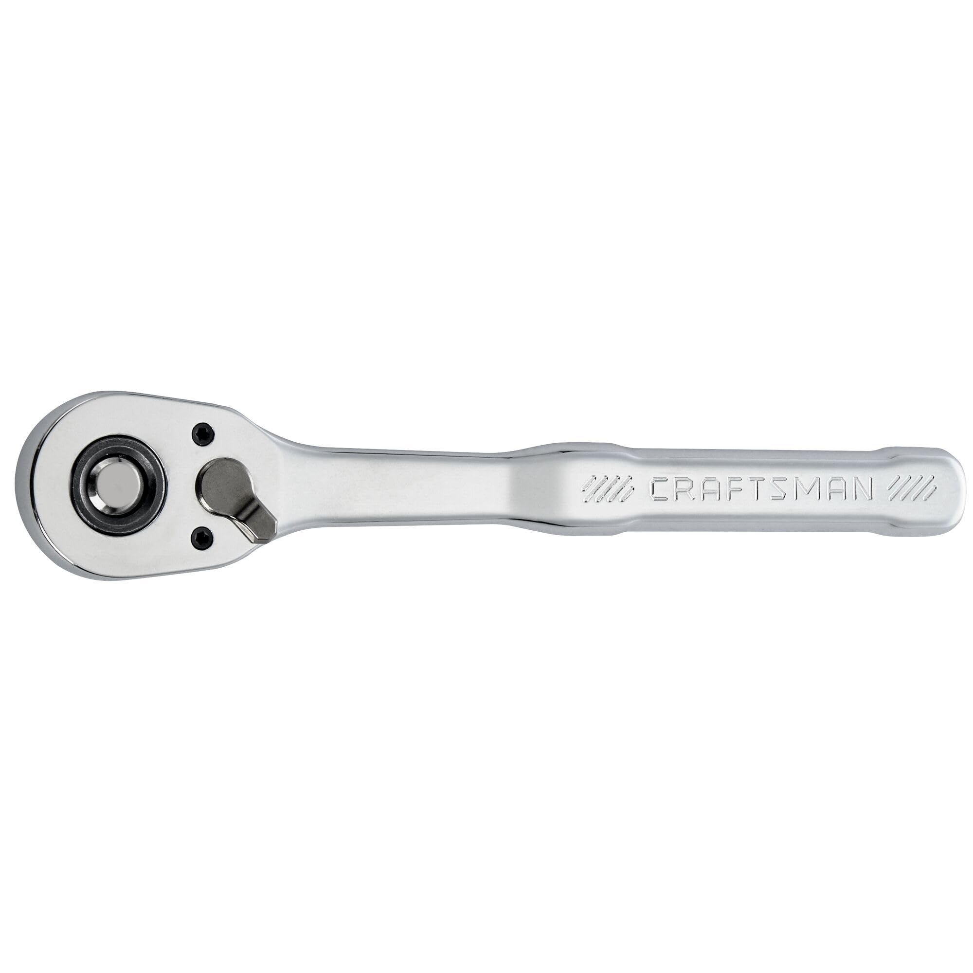 CRAFTSMAN low-profile ratchet head detail for hard-to-reach spaces