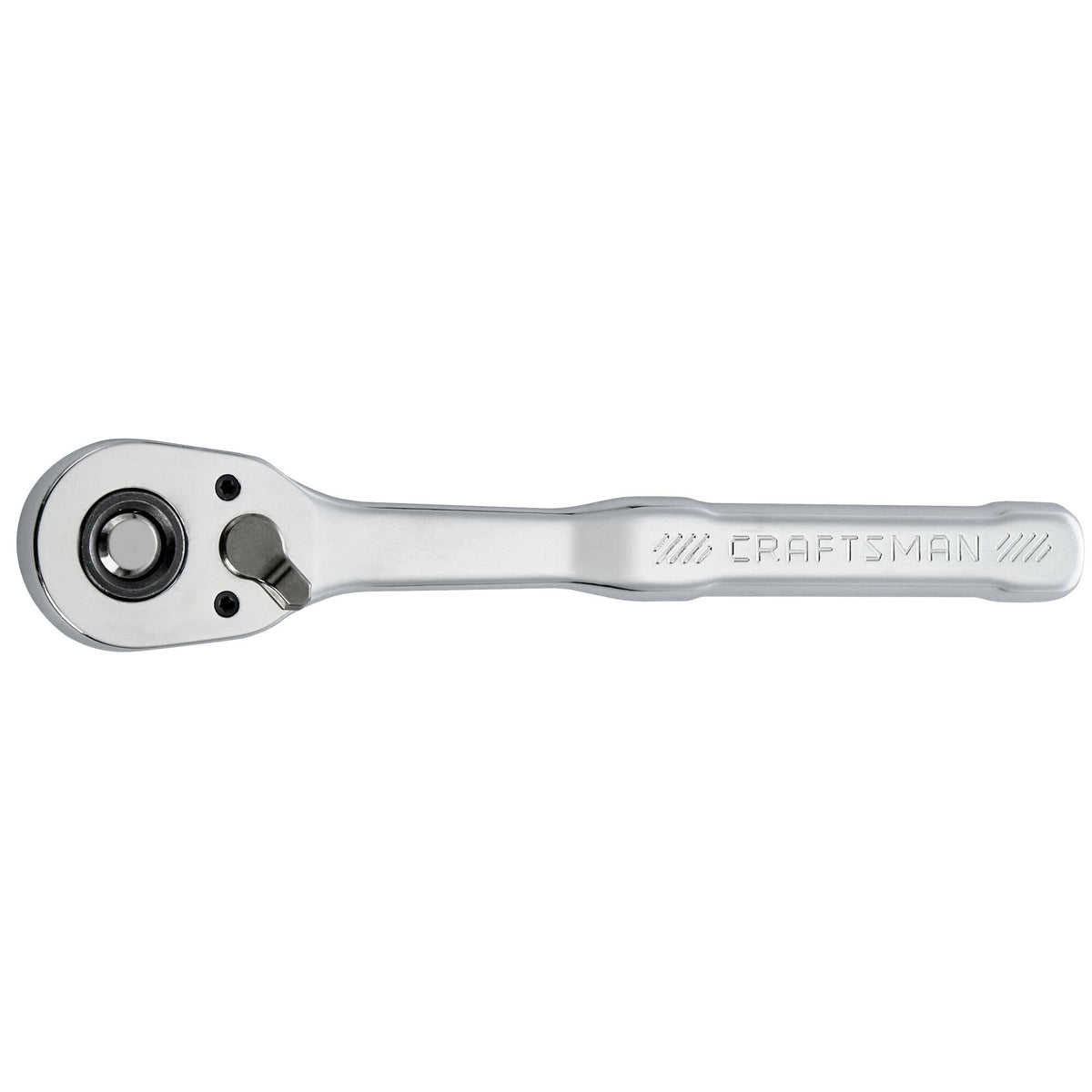 CRAFTSMAN low-profile ratchet head detail for hard-to-reach spaces