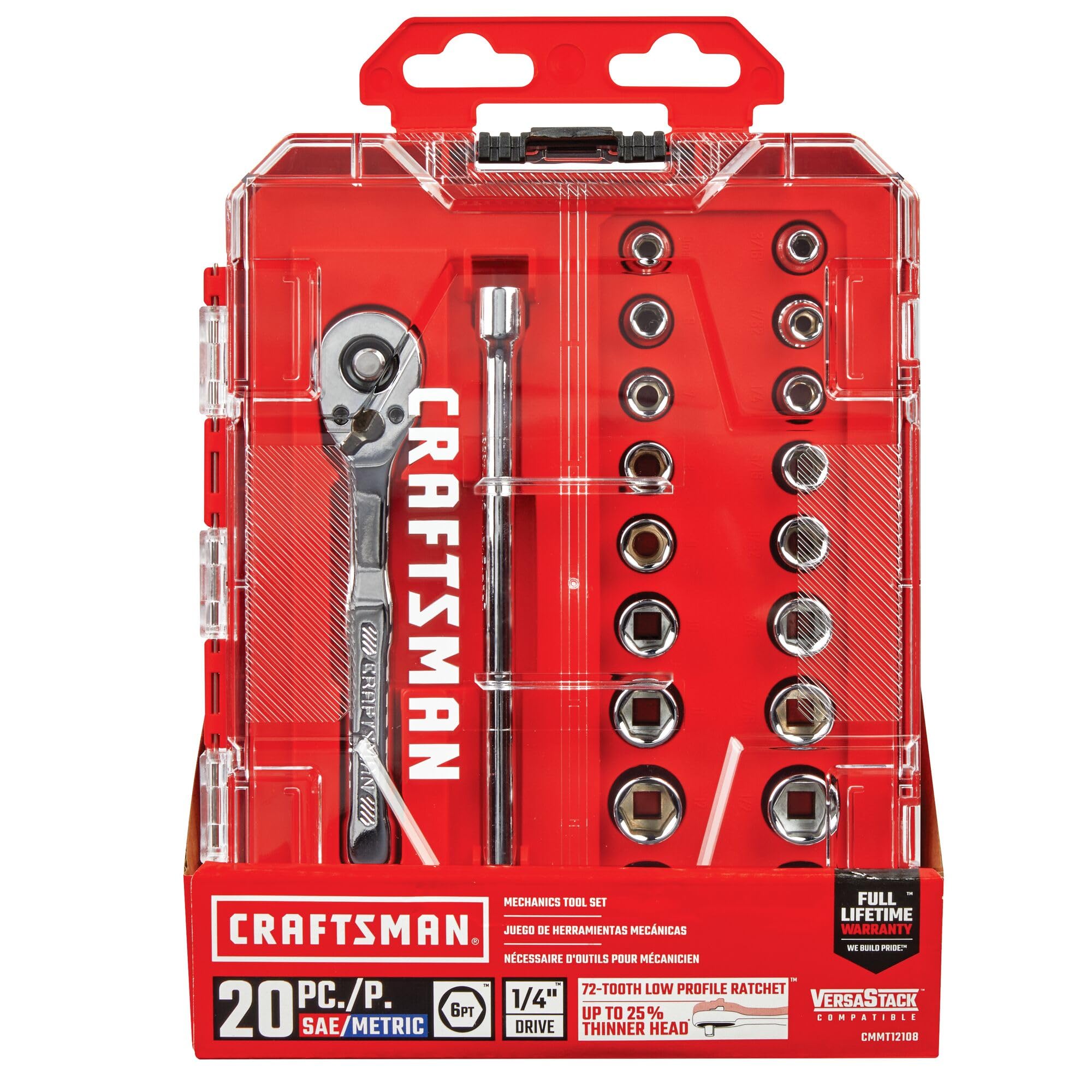 CRAFTSMAN polished chrome finish resists corrosion for durability