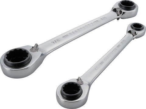 Craftsman ratchet wrench set SAE 2pc for quick fastener engagement in tight spaces