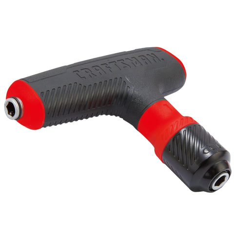 Craftsman T-handle wrench close-up highlights solid steel internal construction for added strength.