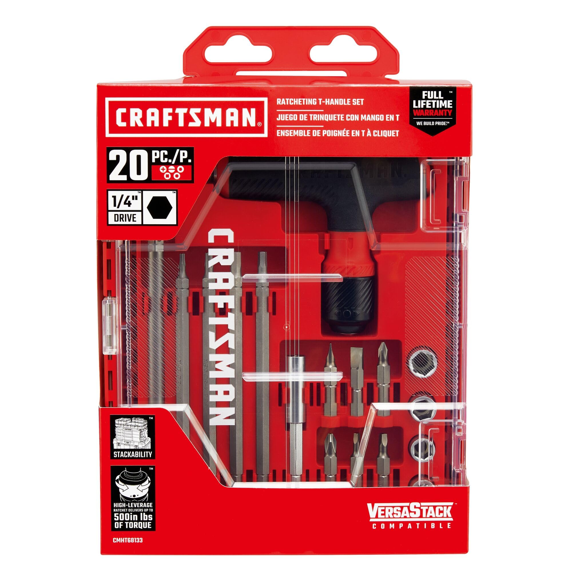 Craftsman internal solid steel construction emphasizes durability under heavy-use projects.