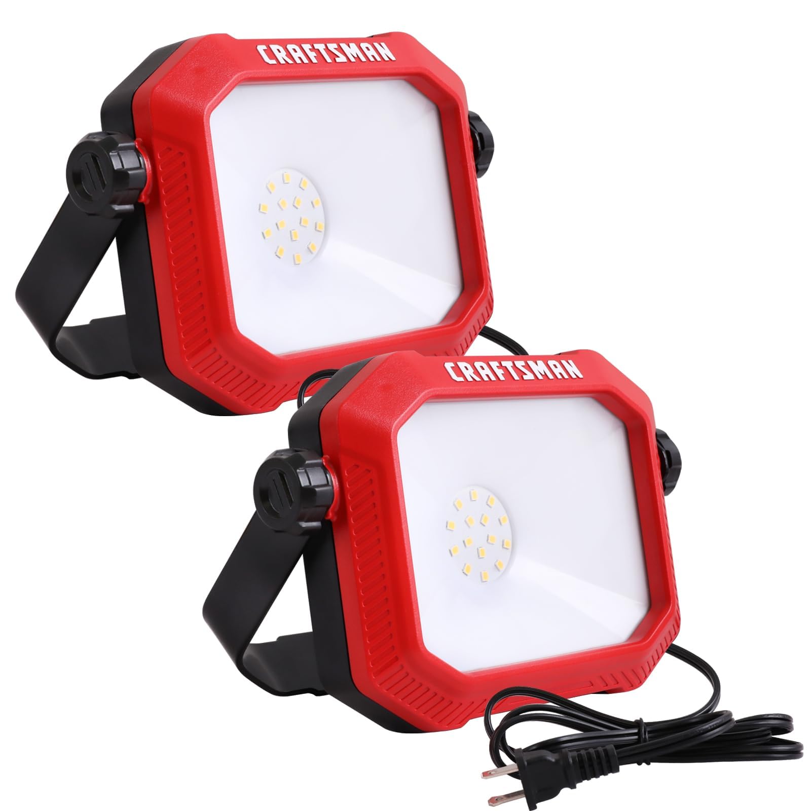 Craftsman shatterproof tempered glass lens withstands tough workshop environments.