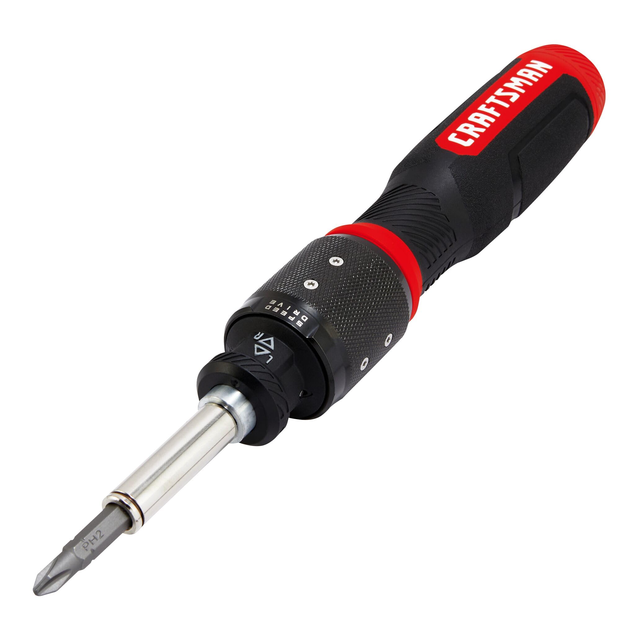 CRAFTSMAN SpeedDrive bit-security locks bits in place during use.