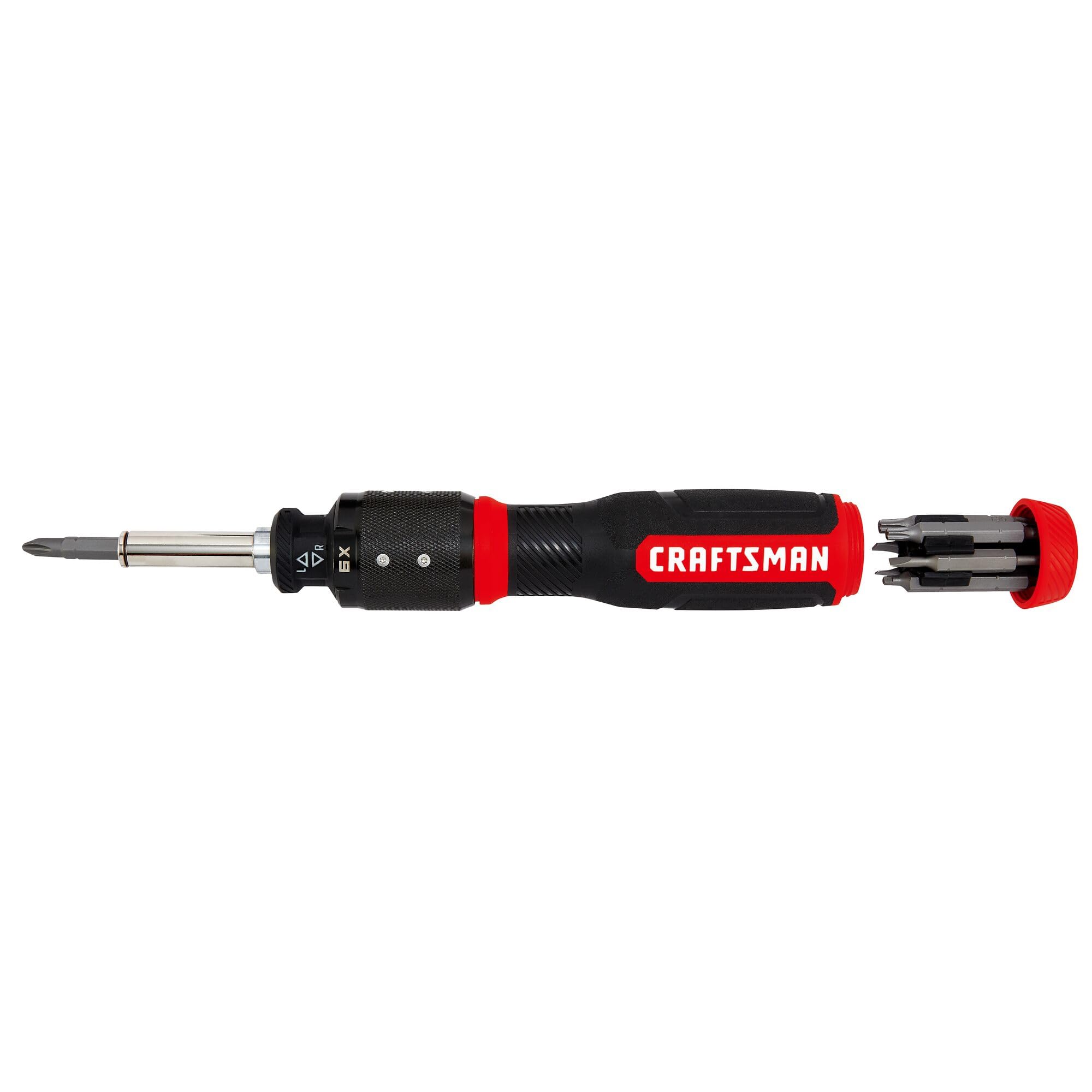 CRAFTSMAN SpeedDrive ergonomic handle offers a comfortable grip during long use.