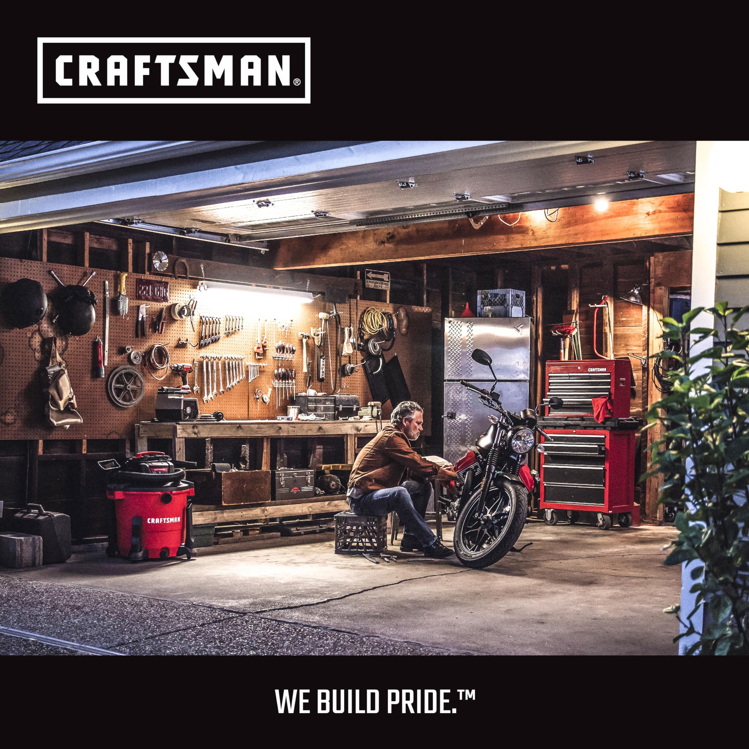 Craftsman storage attachments organizer keeps vac kit organized.