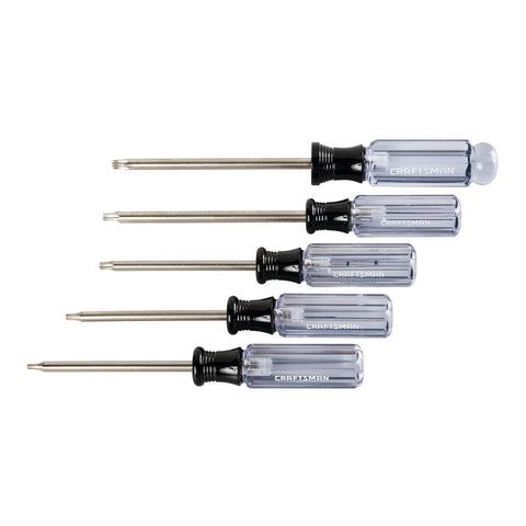 CRAFTSMAN torx screwdriver set with acetate handle for durable torque and precision