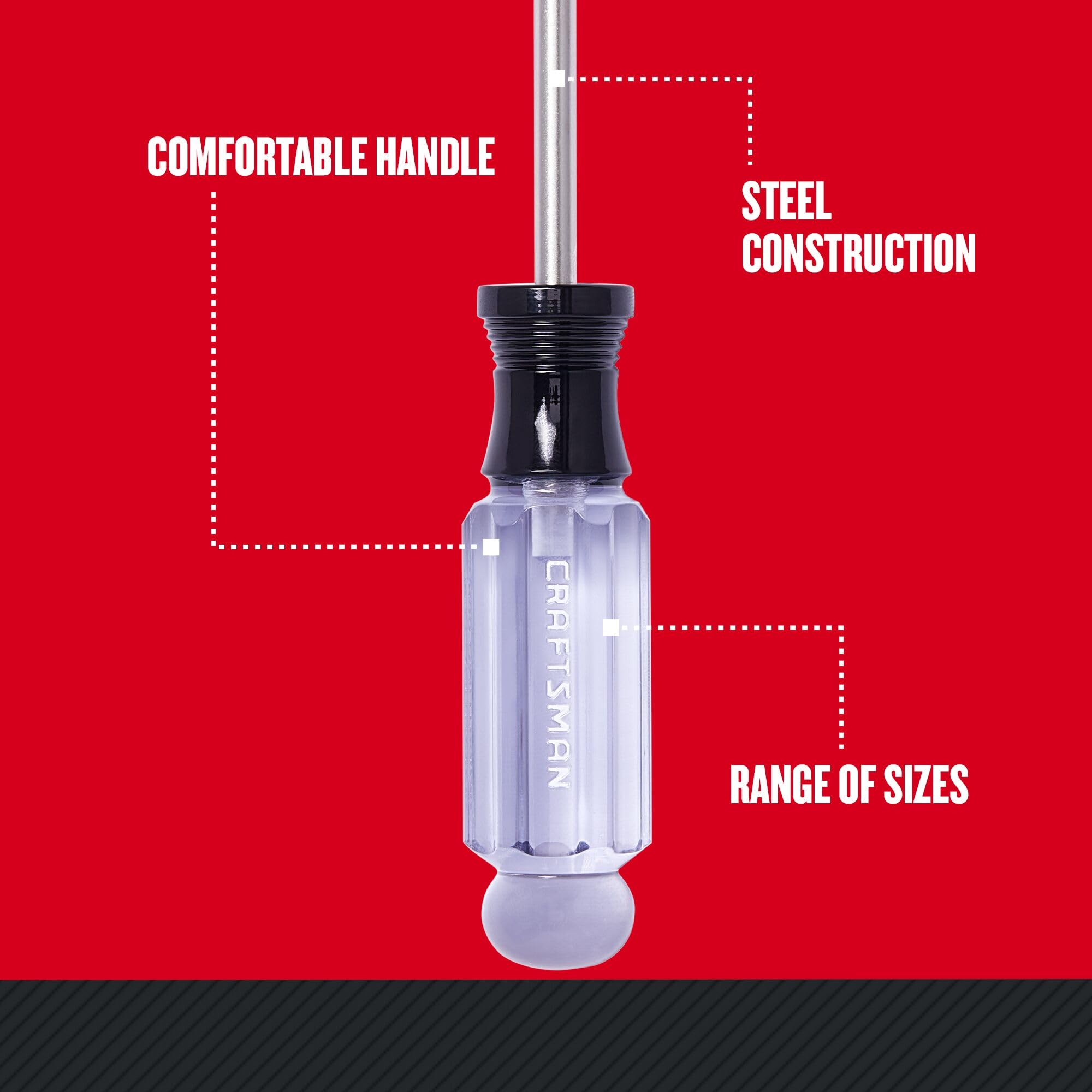 Close-up of Torx tip on CRAFTSMAN screwdriver showing precise engagement