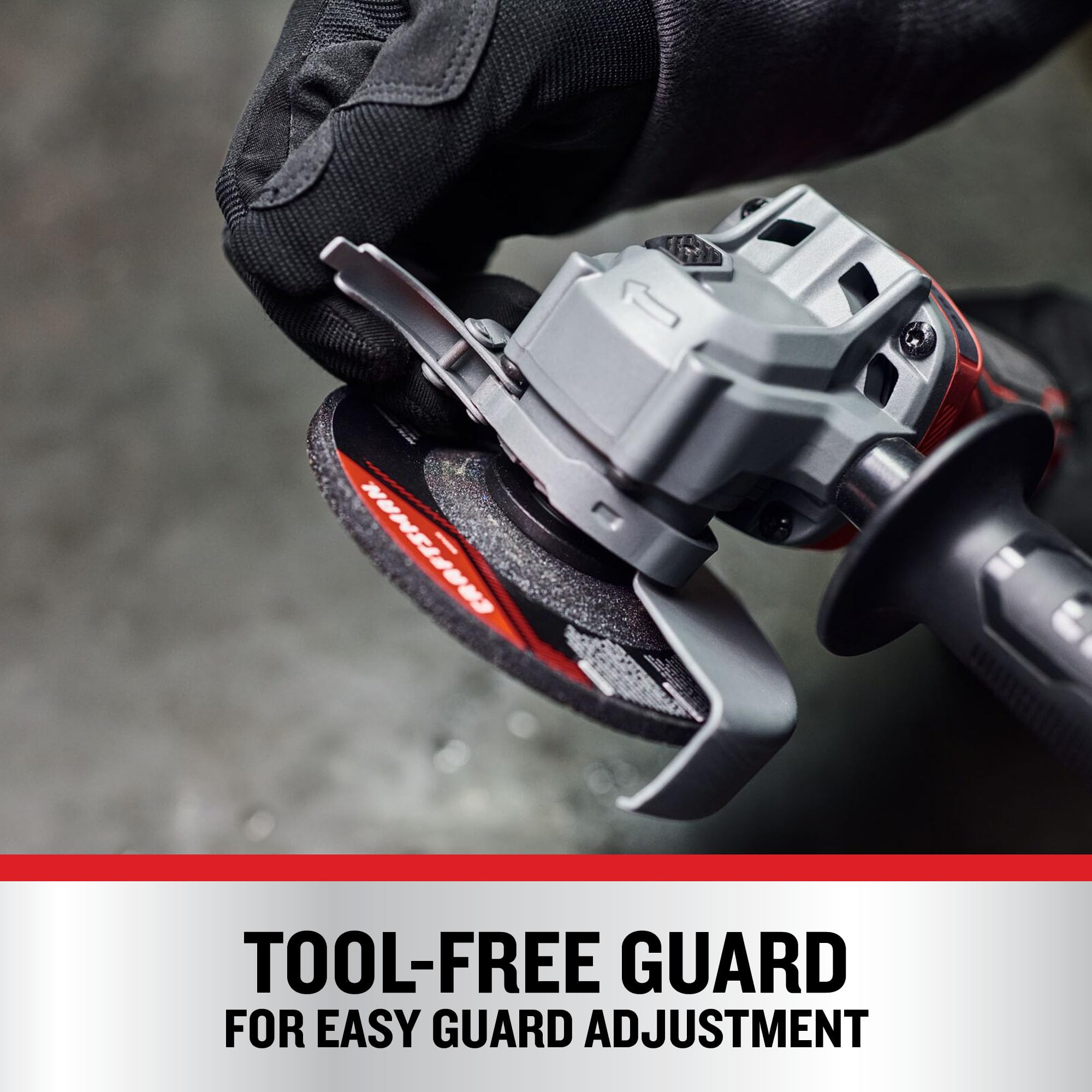 CRAFTSMAN V20 three-position side handle shown for versatile grip options
