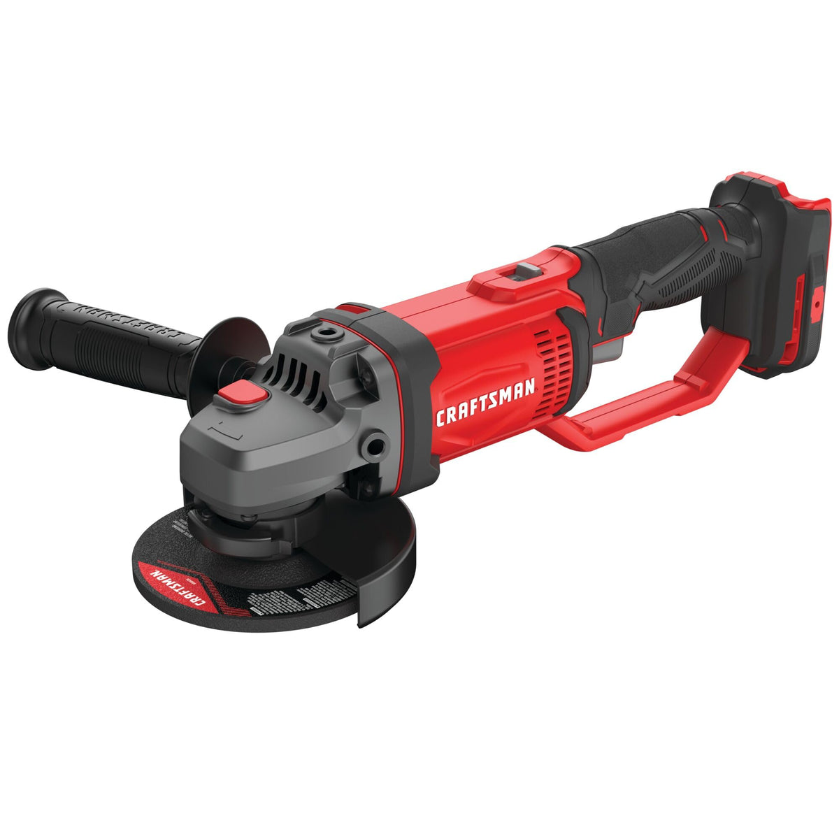 CRAFTSMAN V20 angle grinder with 4-1/2 inch disc for fast metal grinding and edge prep