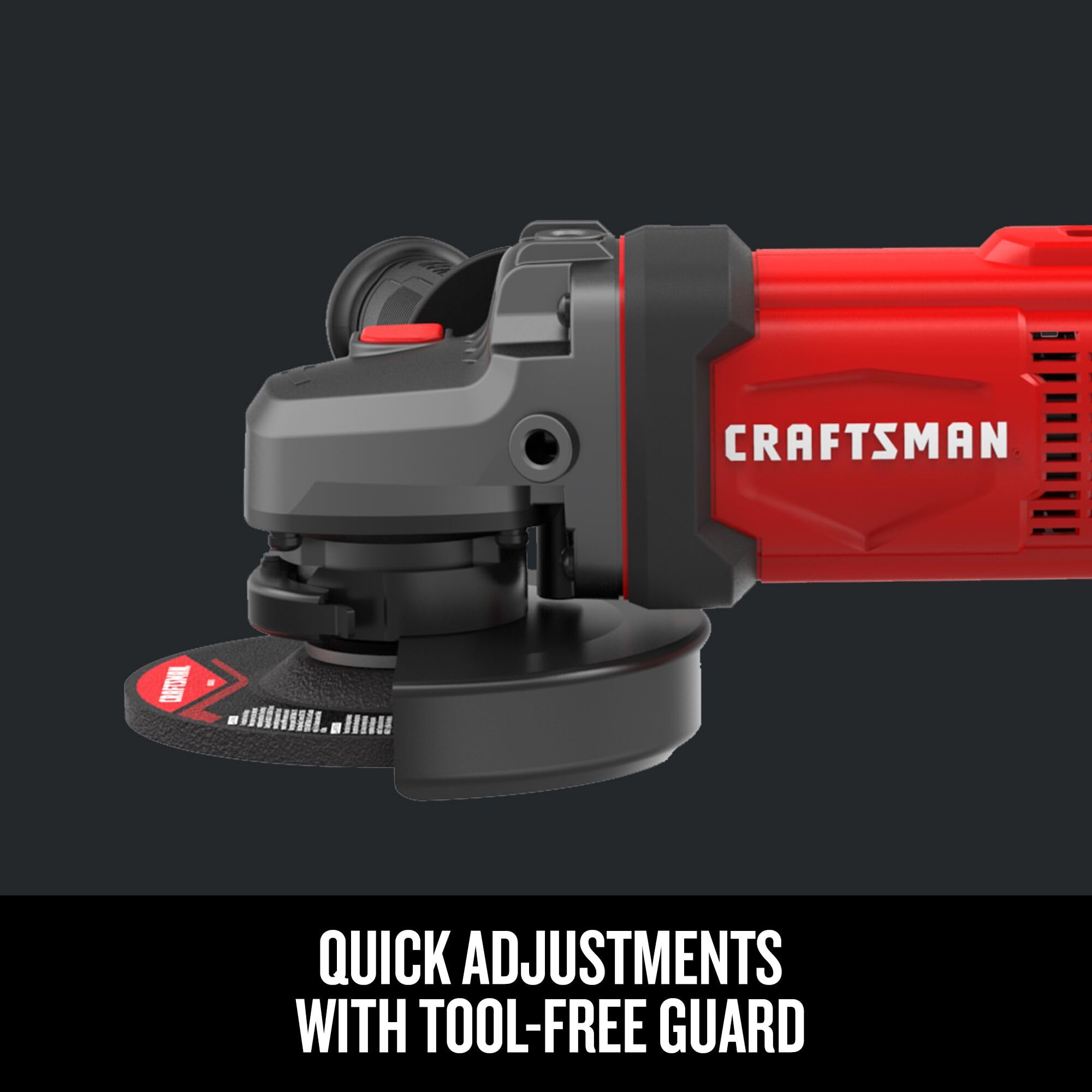 CRAFTSMAN V20 quick guard-position helps adjust protection quickly