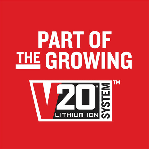 CRAFTSMAN V20 grinding in-progress with adjustable guard aligned