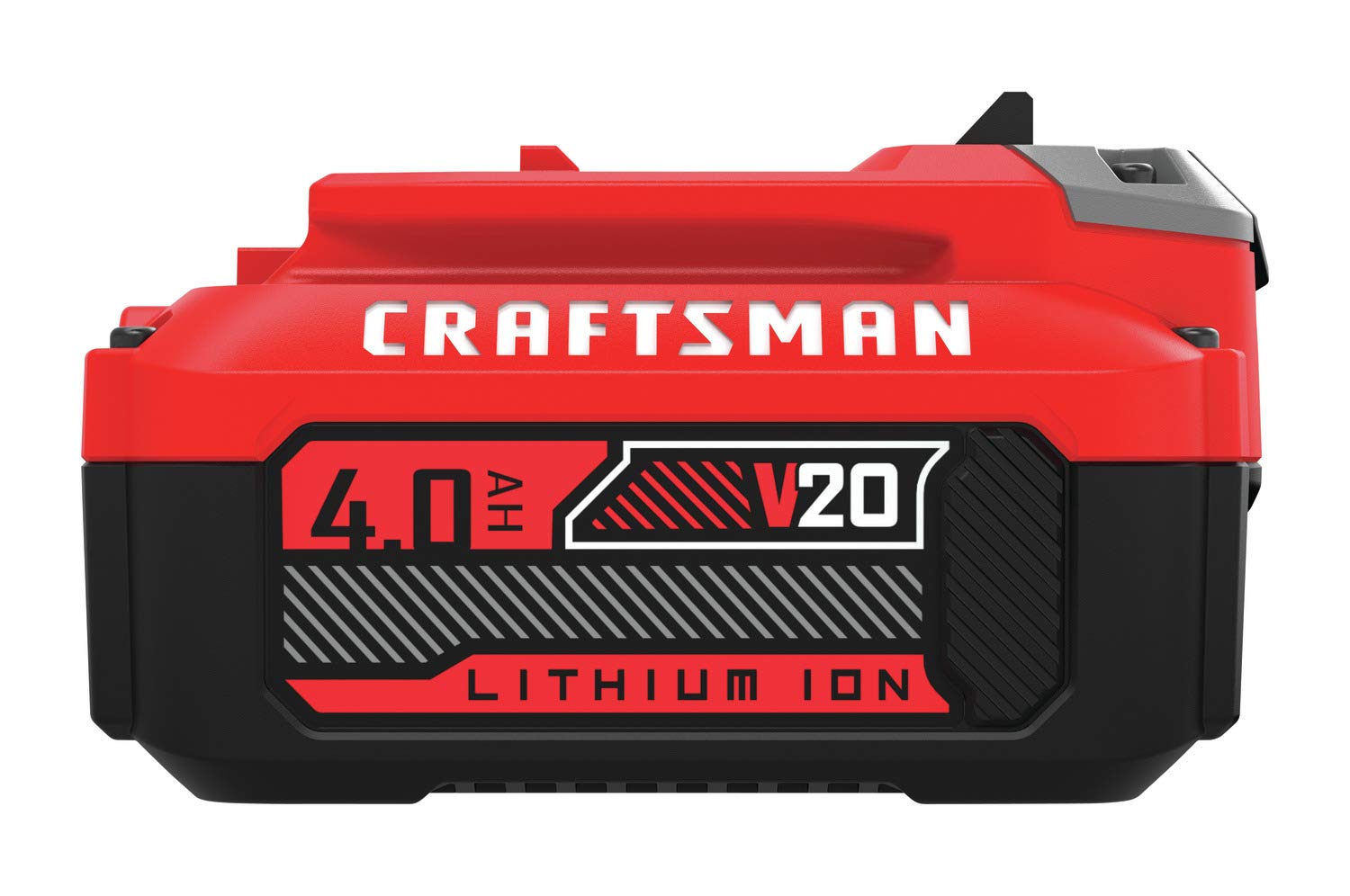 CRAFTSMAN V20 battery extended-runtime shot during heavy-duty task