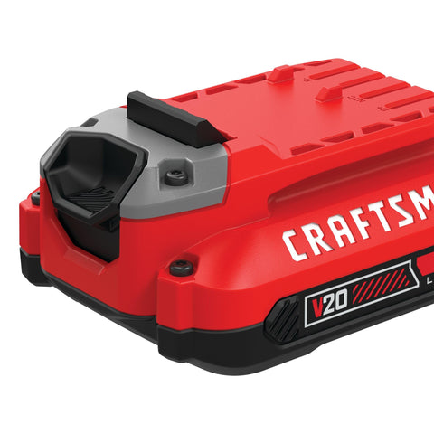 Craftsman V20 battery designed for longer life with frequent tool use.