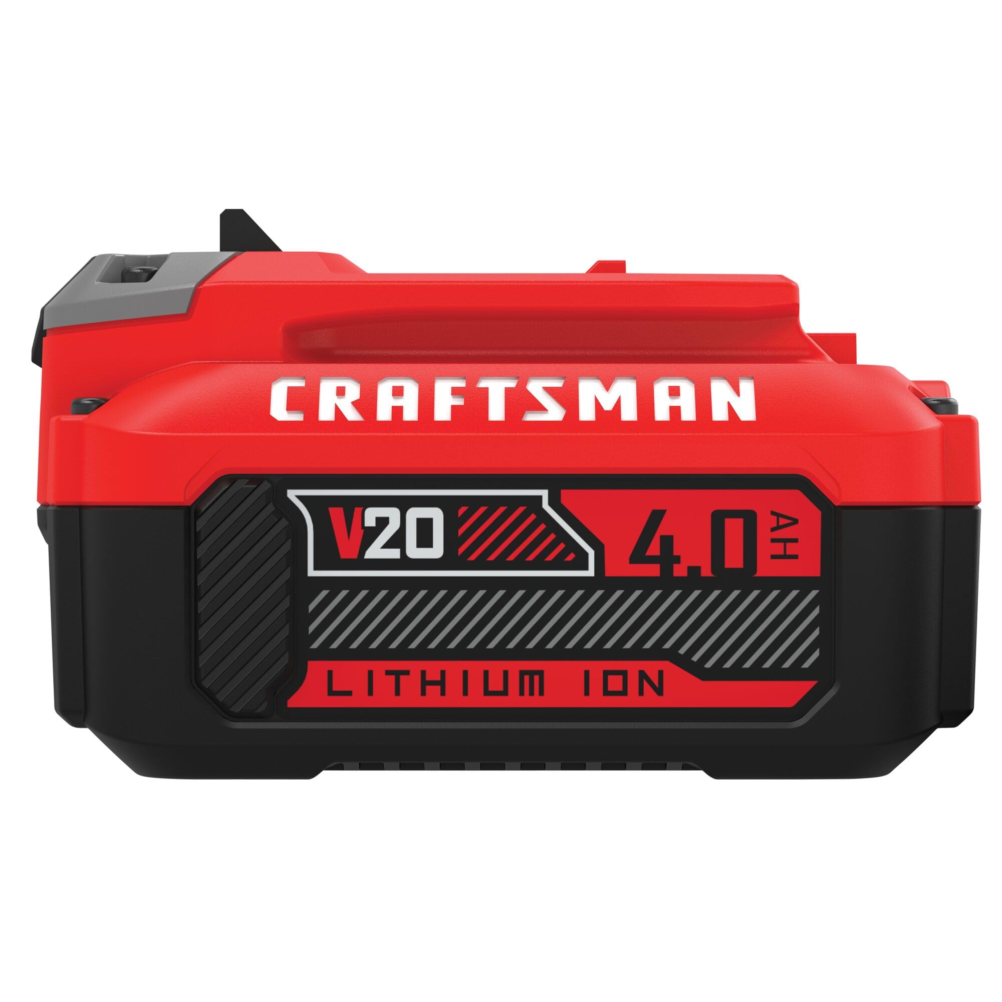 CRAFTSMAN V20 battery packaging on display