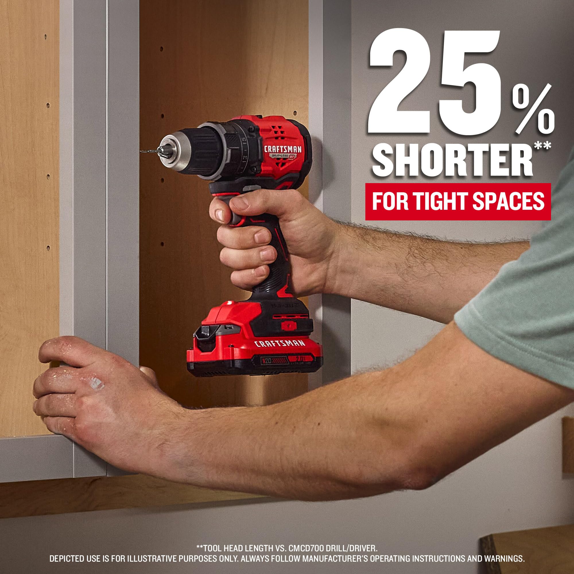 CRAFTSMAN V20 RP Versatrack compatibility for organized storage.