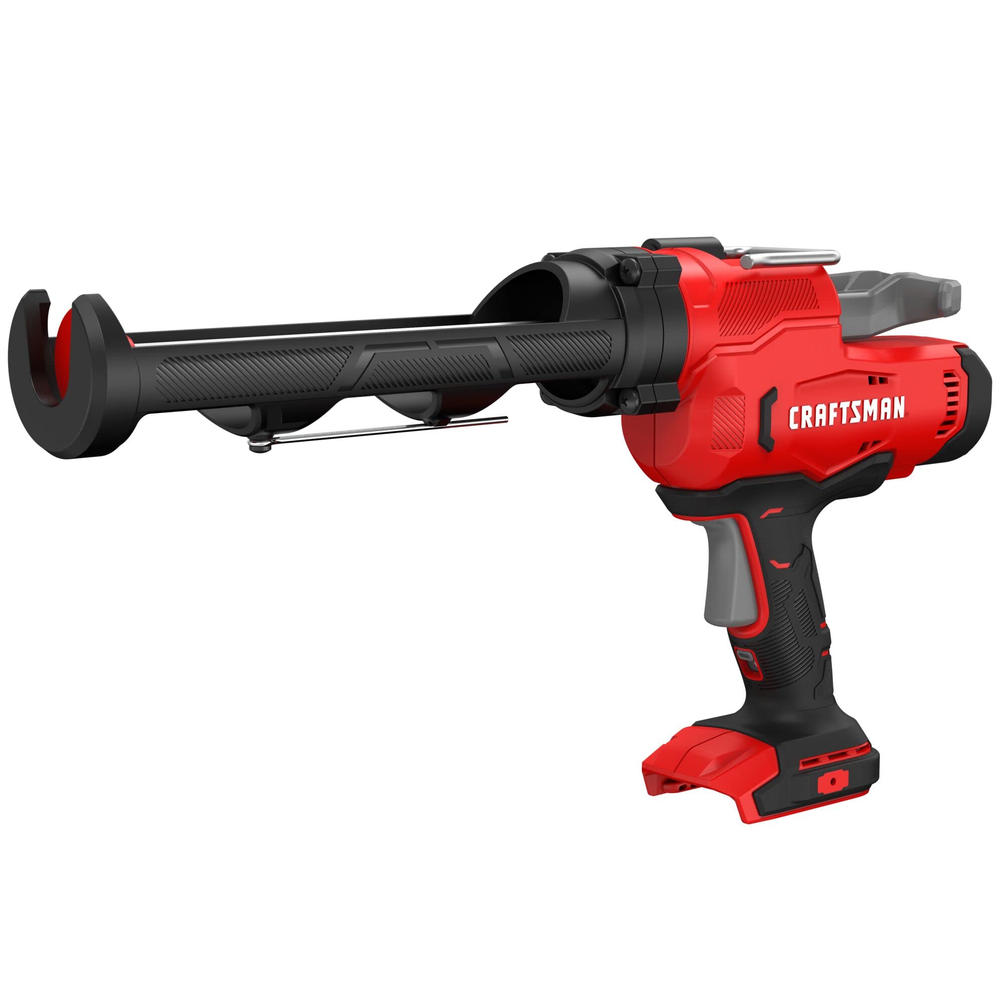 CRAFTSMAN V20 caulk gun with anti-drip tech in action for clean seams