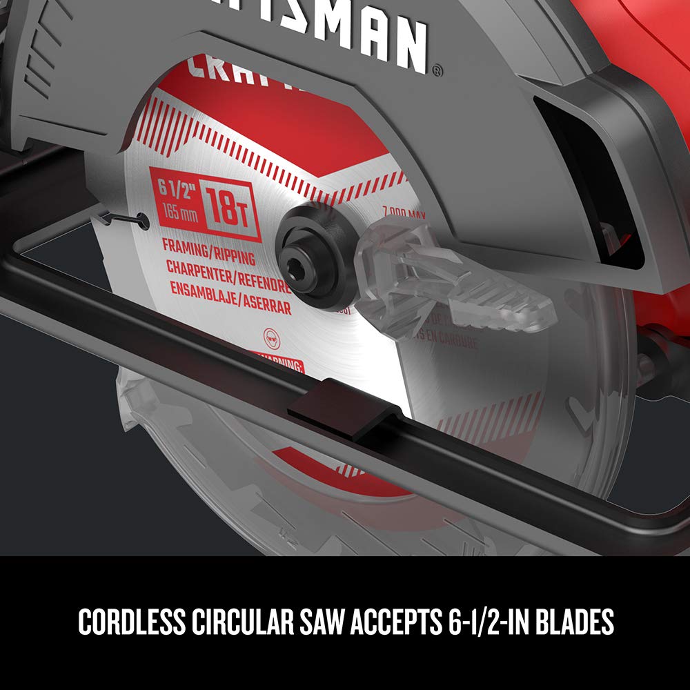 CRAFTSMAN V20 compact lightweight design reduces fatigue on long jobs