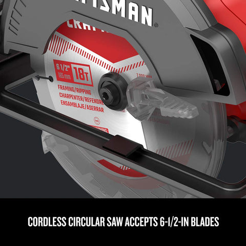 CRAFTSMAN V20 compact lightweight design reduces fatigue on long jobs