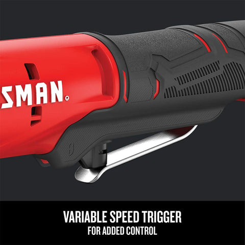 CRAFTSMAN V20 manual mode adds hand-assisted torque when needed.