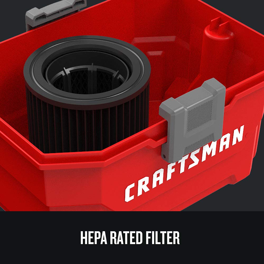 CRAFTSMAN V20 onboard storage keeps accessories organized.