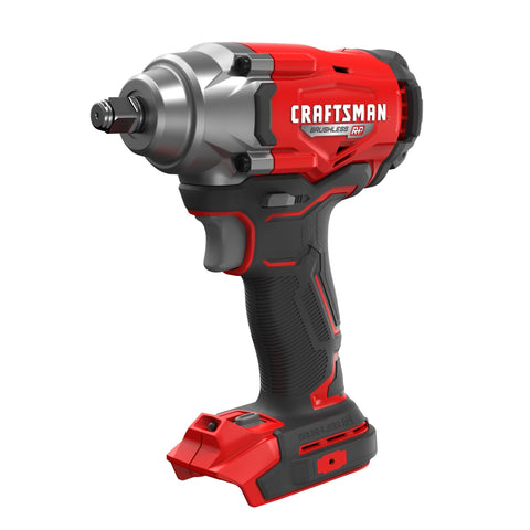 CRAFTSMAN V20 impact wrench with hog ring anvil for quick socket changes in tight spaces