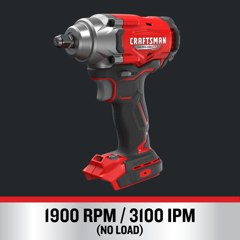 Two modes on the CRAFTSMAN V20 adapt to different fasteners and tasks