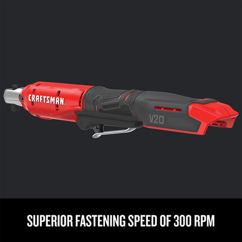 CRAFTSMAN V20 lightweight design reduces fatigue during long sessions.