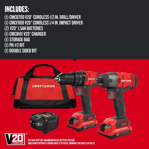 Double‑sided bit aids versatile fastening with the Craftsman set.