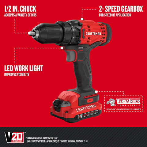Craftsman V20 Max impact CMMCF800 delivering high torque for fastening.