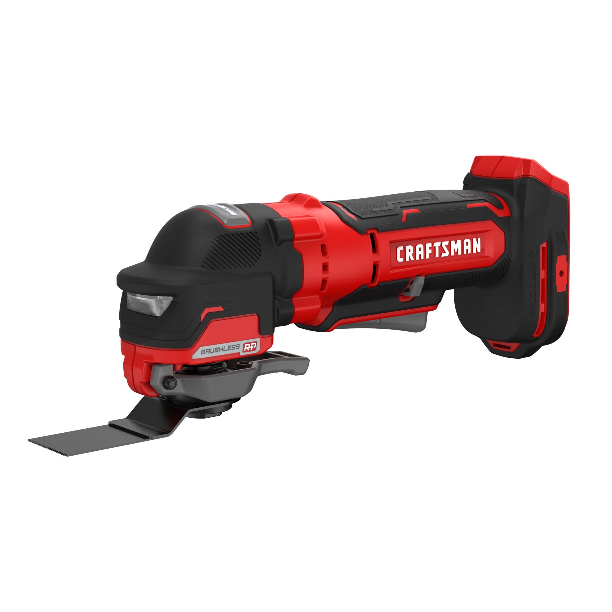 CRAFTSMAN V20 oscillating tool with brushless motor for extended runtime.