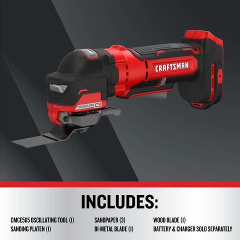 CRAFTSMAN V20 performing deck plunge cuts with accuracy.