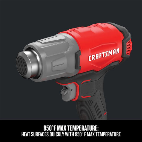 Compact design of the V20 heat gun fits into tight spaces.