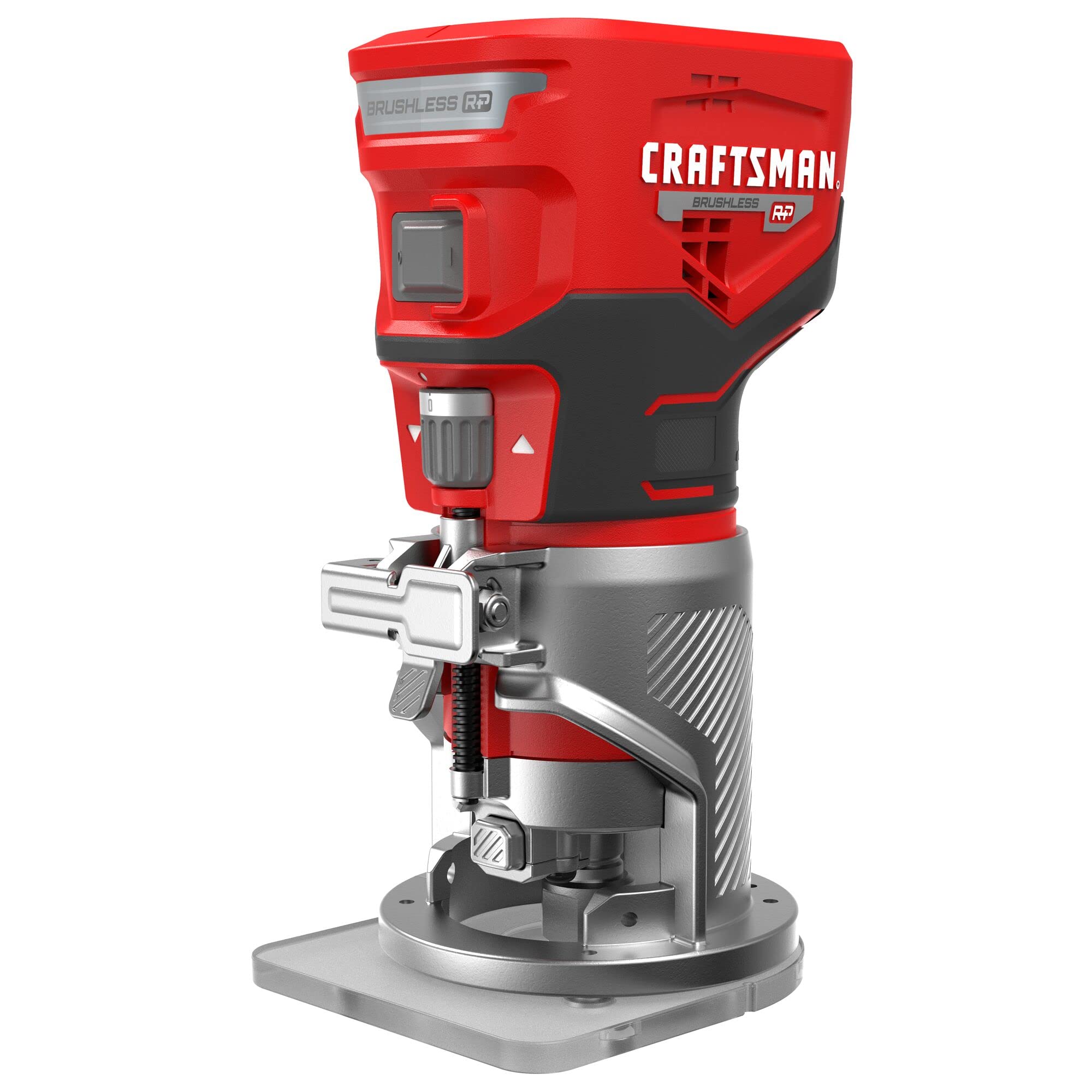 Craftsman V20 router fixed-base with edge guide ensures precise routing