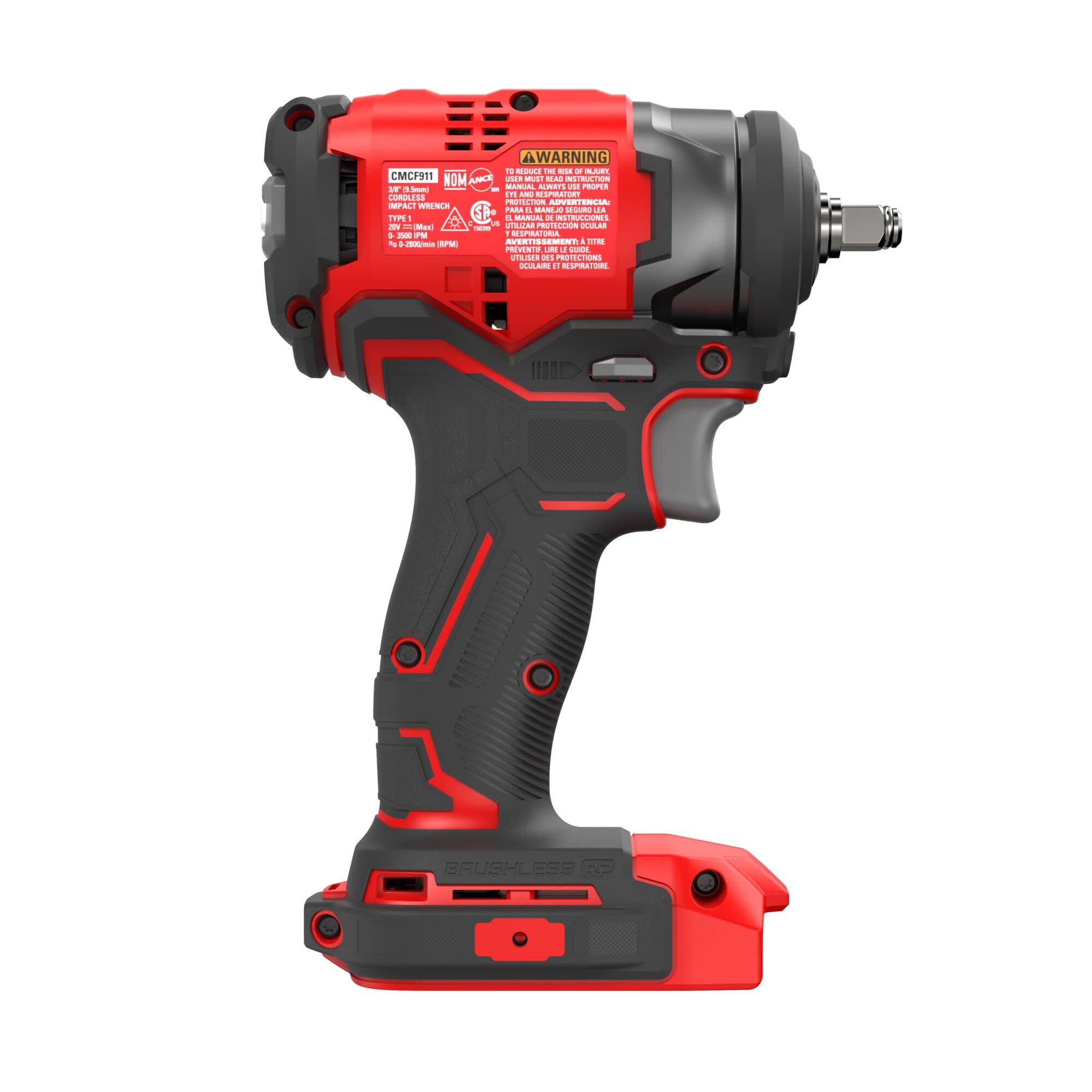 CRAFTSMAN V20 RP cordless impact wrench working with nuts bolts and lag screws