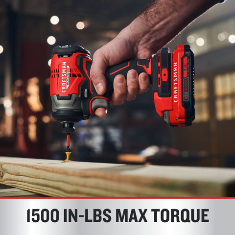 Craftsman V20 RP charger powers the battery pack efficiently.