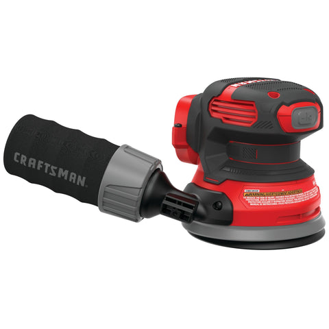 CRAFTSMAN V20 sander with compact low-profile body for precise control.