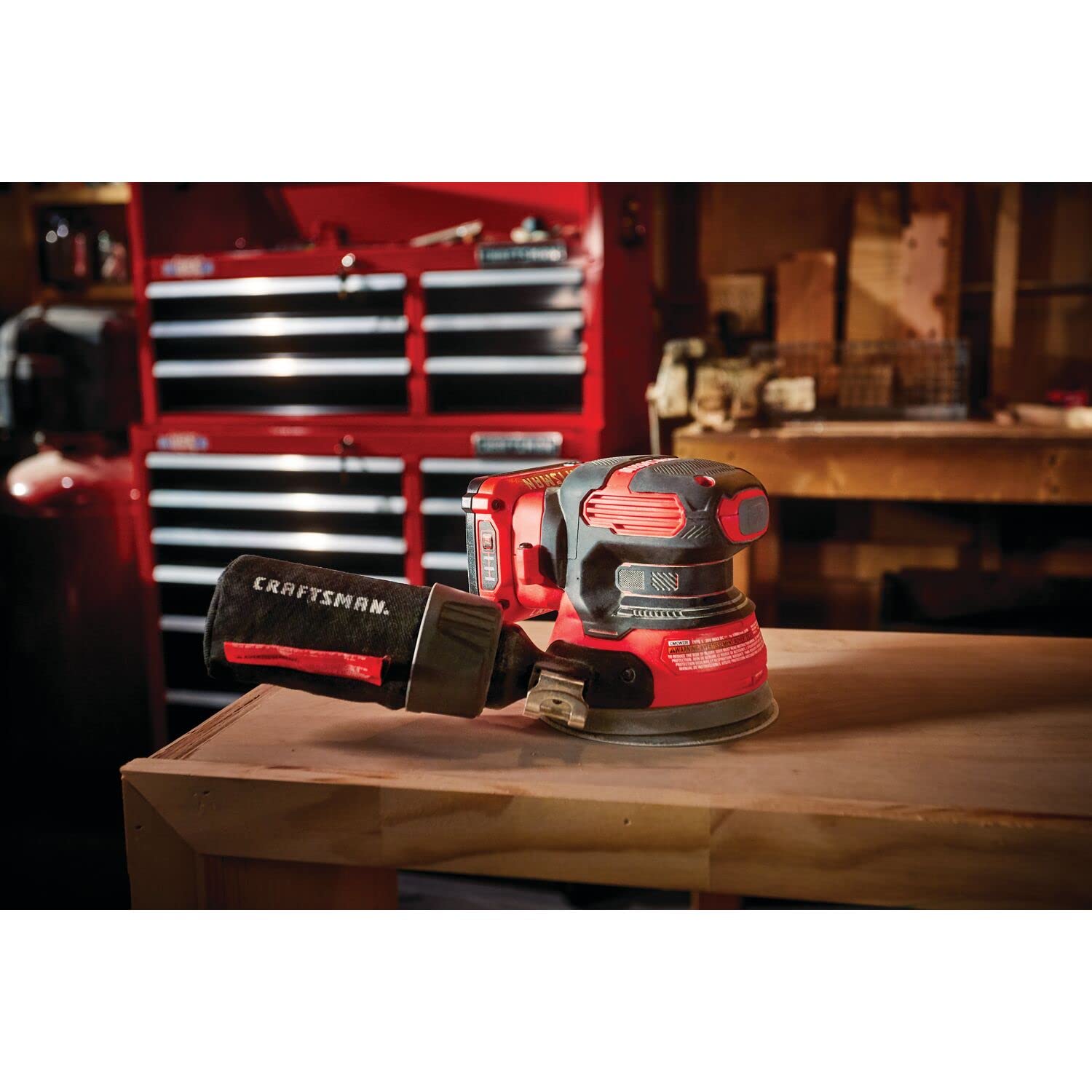 CRAFTSMAN V20 near VersaTrack compatibility for organized workspace.