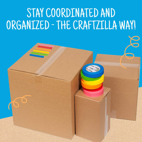 Craftzilla color tape showing strong adhesion for reliable sticking.