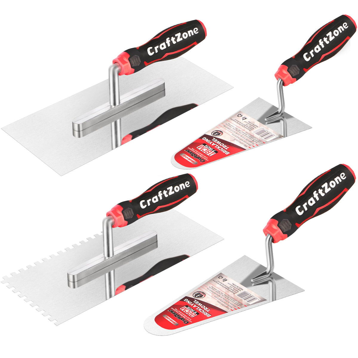 CraftZone flat trowel with durable blade for smooth concrete finishing