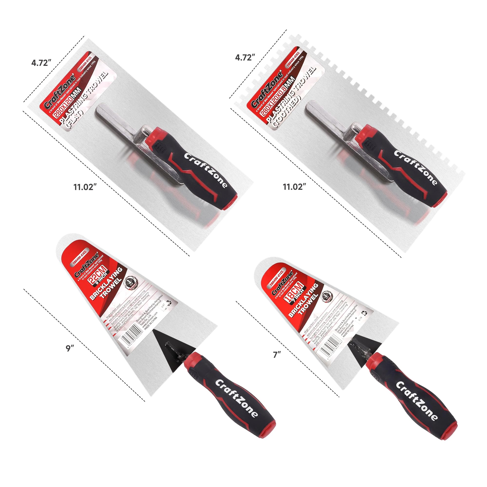 CraftZone notched trowel delivering precise mortar beds for tile installations