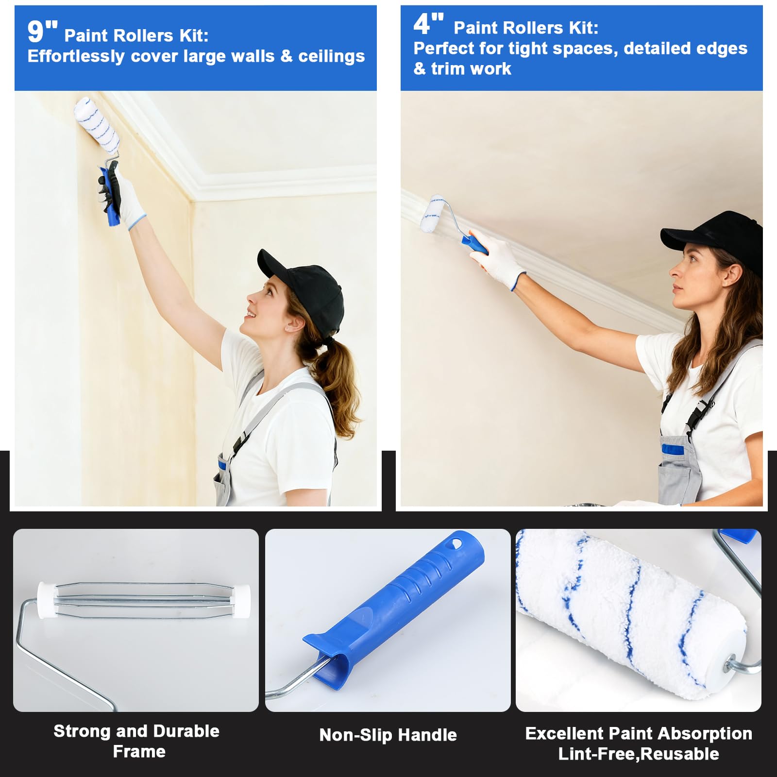 CraftZone 9x12 paint drop cloth protects floors during tasks.
