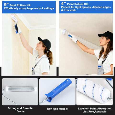 CraftZone 9x12 paint drop cloth protects floors during tasks.