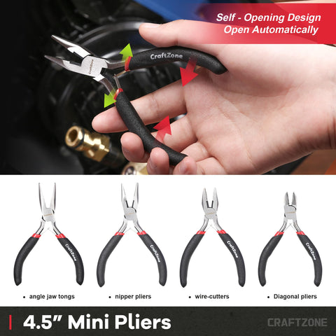 CraftZone groove joint pliers adjusted for versatile gripping